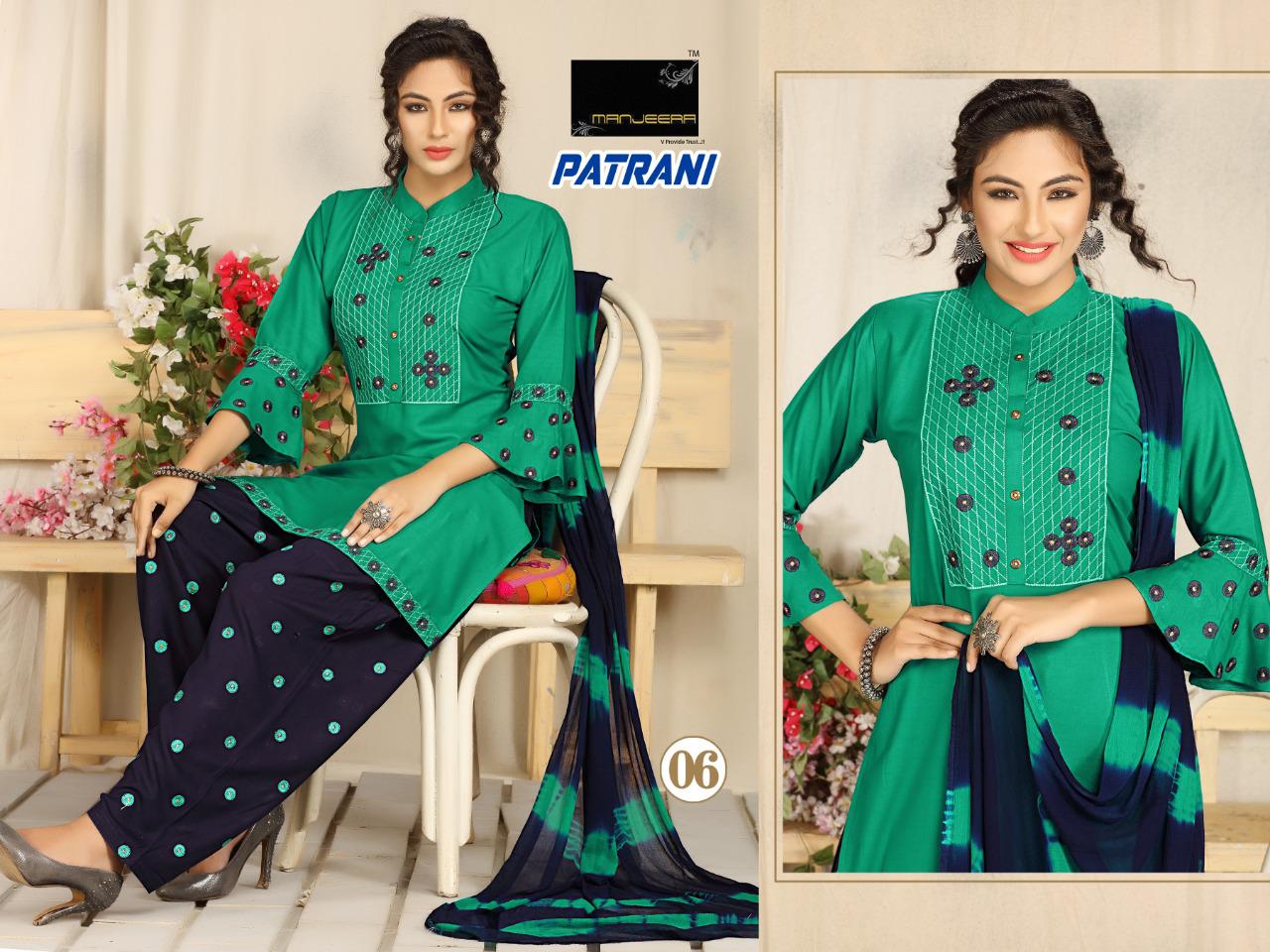 Manjeera Patrani 1 Rayon With Bell Sleeves Latest Fancy Designer Readymade Dress Collection